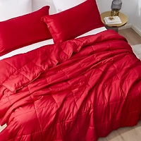 Menopleasing - Coma Inducer Oversized Cooling Comforter Set - Barbados Cherry