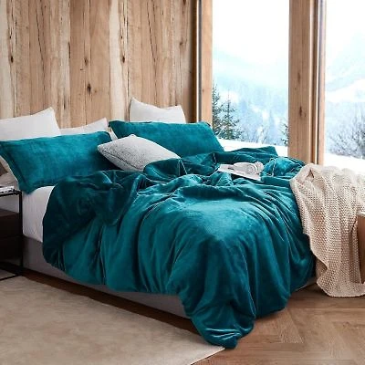 Coma Inducer Xfffd Oversized Comforter Set The Original Plush Deep Lagoon Blue Twin Xl