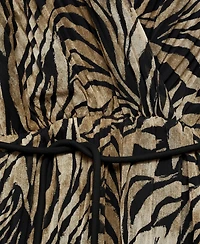 Mango Women's Bow Detail Leopard-Print Dress