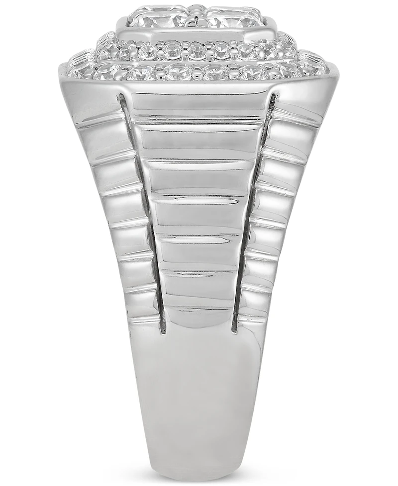 Grown With Love Men's Lab Diamond Halo Octagon Cluster Ring (2 ct. t.w.) 10k White Gold