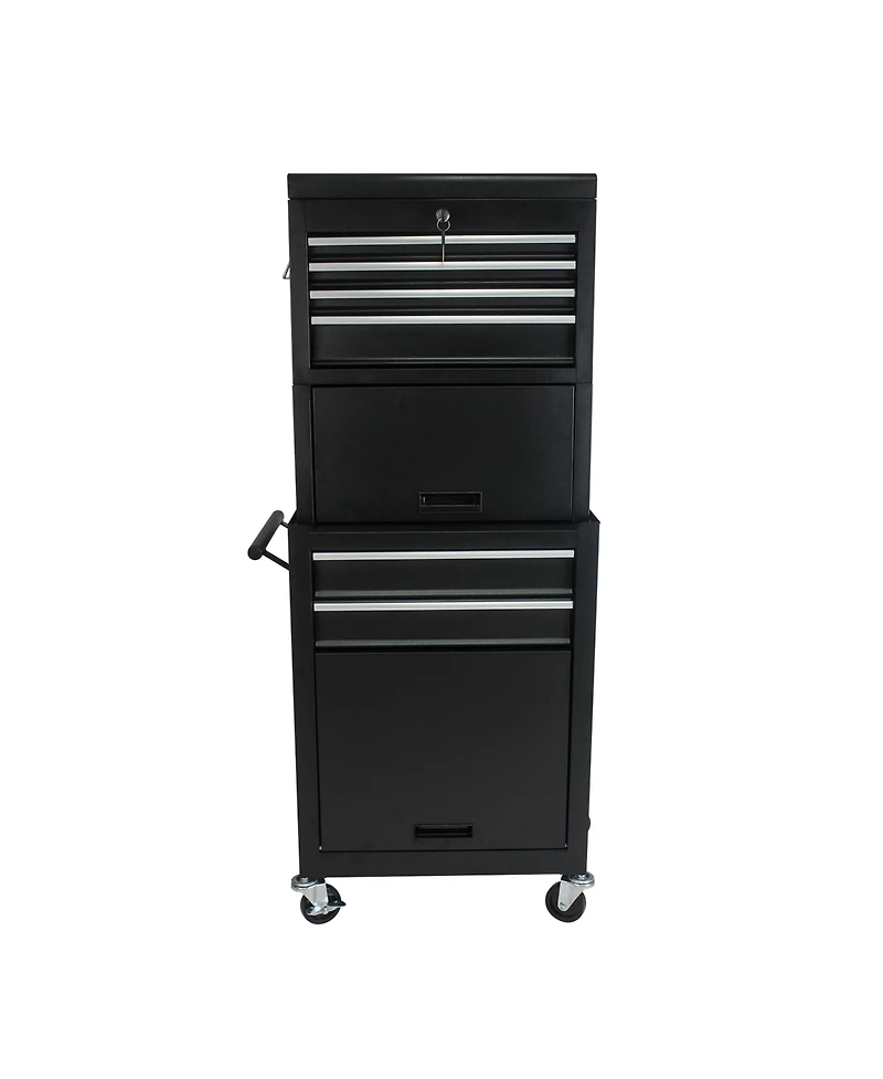 Slickblue High Capacity 6-Drawer Rolling Tool Chest with Wheels for Easy Storage and Mobility