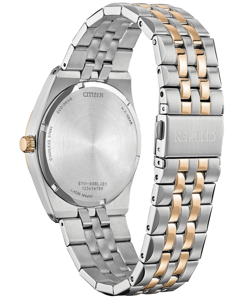 Citizen Eco-Drive Men's Corso Diamond (1/10 ct. t.w.) Two-Tone Stainless Steel Bracelet Watch 40mm