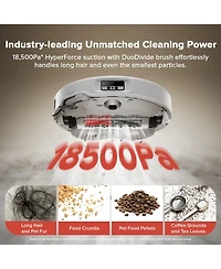 Roborock Qrevo Curv Robot Vacuum and Mop with Intelligent Dirt Detection, 18,500Pa Suction, Zero-Tangling, DuoDivide Main Brush, FlexiArm Arc Side Bru