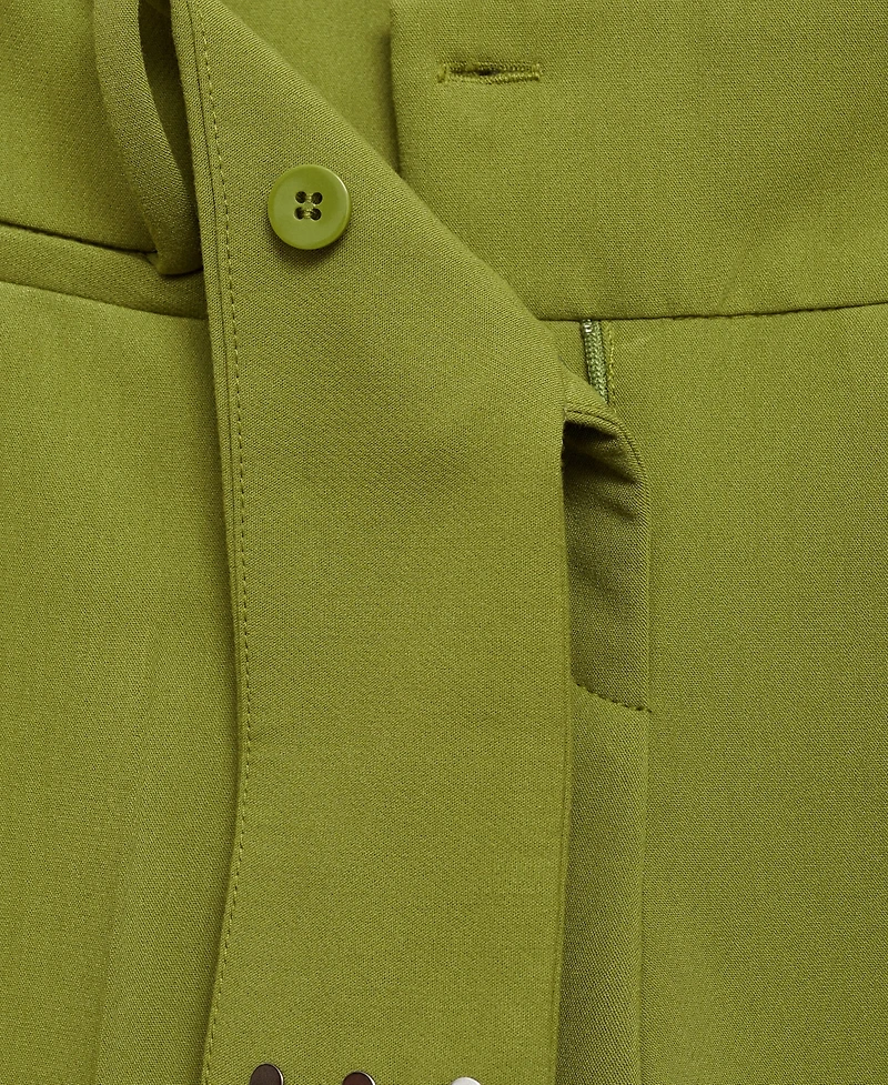 Mango Women's Satin Pleated Pants