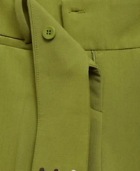 Mango Women's Satin Pleated Pants