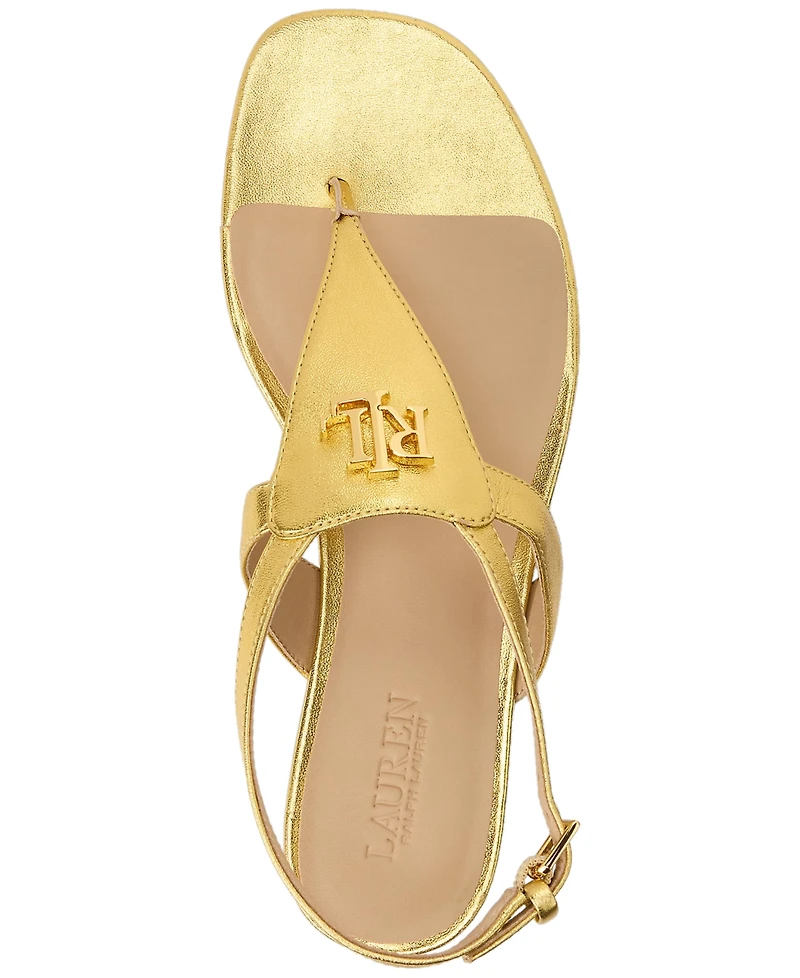 Lauren Ralph Women's Everly Thong Flat Sandals