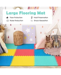 Hongge 12 Pieces Flooring Mats Interlocking Eva Foam Exercise Mats with Anti-slip Surface