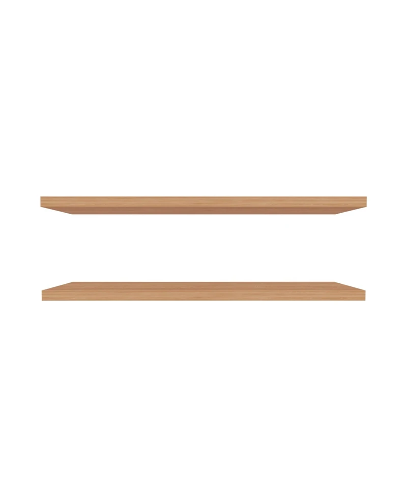 Fm Furniture Greer Floating Shelf in Melamine x2, Pine