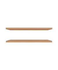 Fm Furniture Greer Floating Shelf in Melamine x2, Pine