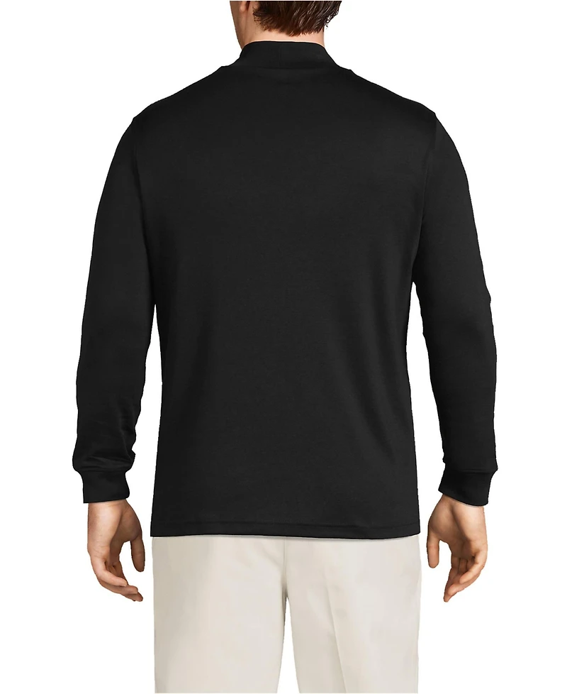 Lands' End Big & Tall Cotton Supima Mock Turtleneck