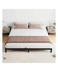 gaomon Bed Frame, -Inch Metal Low Platform Bed Frame, Bed Frame With Metal Slat Support, Mattress Foundation, No Box Spring Needed