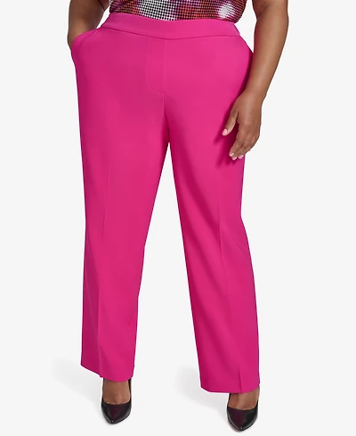 Dkny Plus Pull-On Mid-Rise Ankle Pants