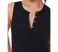 Women's Malibu Adjustible Snap-Front High Neck Ribbed One-Piece Swimsuit