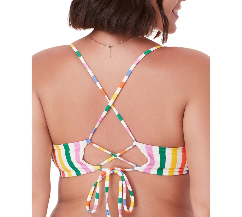 Andie Women's Fiji Striped Bikini Top