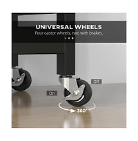 Slickblue Kitchen Cart and Storage Cabinet for Space-Saving Organization and Convenient Kitchen Access