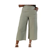 Poplinen Plus Size Nin Linen Pant