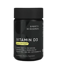 Sports Research Vitamin D3 Extra Strength 125 mcg (5 000 Iu)