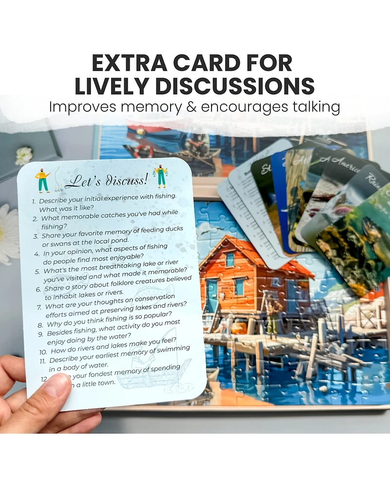 Quokka 3SET 100 Pieces Dementia Puzzles for Elderly - 9 Memory Flashcards