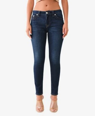 True Religion Womens Jennie Mid Rise Curvy Skinny Jeans