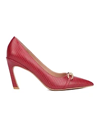 Women's Katerina- Lizard Embossed Pump Heels
