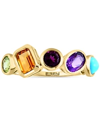 Effy Multi-Gemstone Bezel Statement Ring (1-7/8 ct. t.w.) in 14k Gold