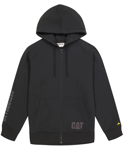 Cat Men's Fleece Logo Full Zip Hoodie