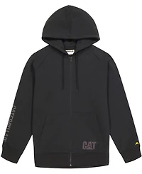 Cat Men's Fleece Logo Full Zip Hoodie