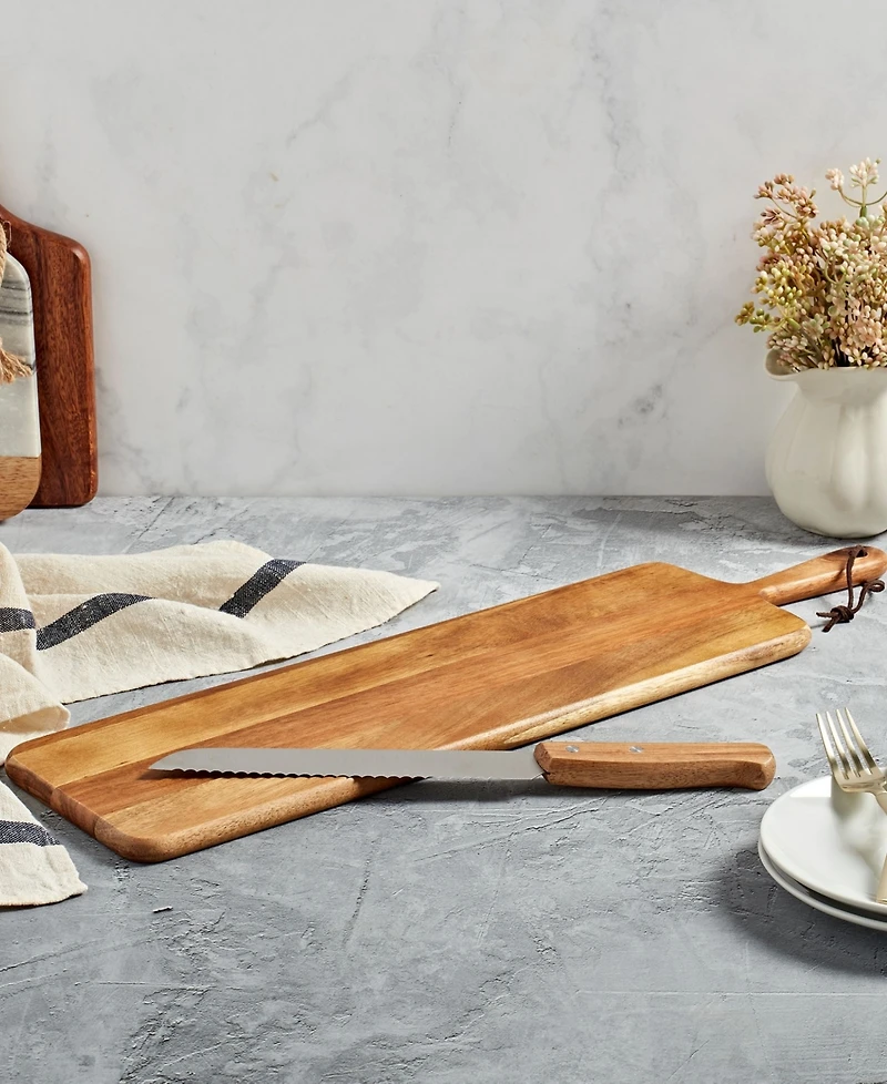 Tabletops Gallery Acacia Rectangular Serving Board Set