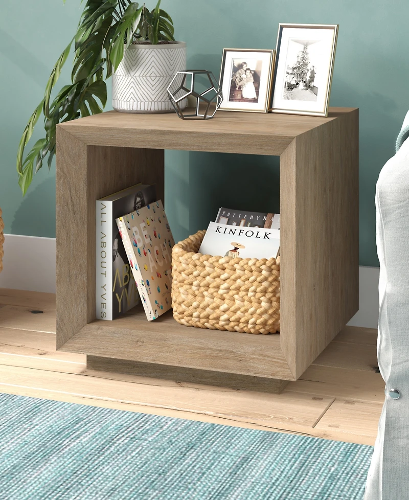 Hudson & Canal 22" Tannen Wide Rectangular Side Table