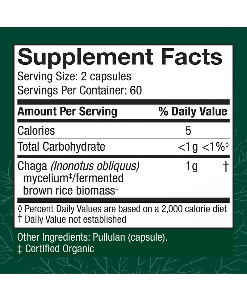 Host Defense Chaga Capsules - Immune System Support Supplement