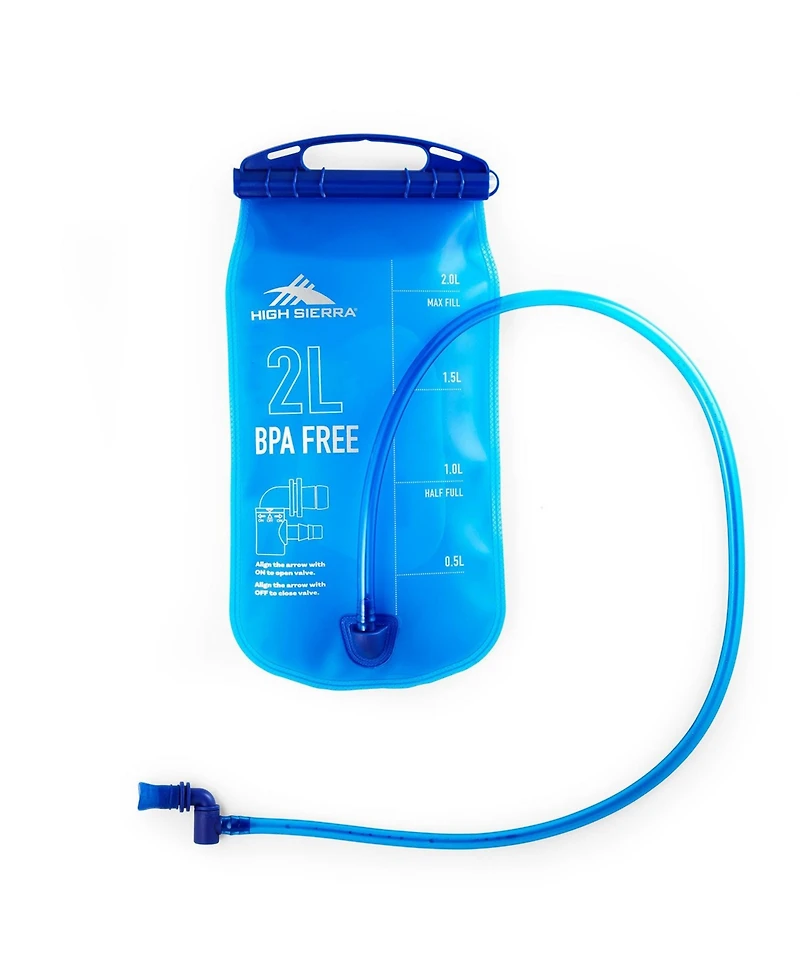 High Sierra HydraHike 2.0 4L Hydration Water Backpack for Hiking, Gray & Green