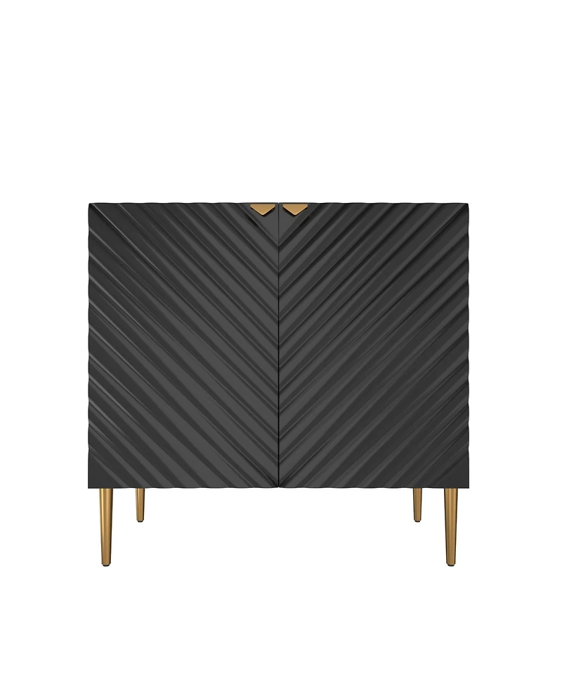 2 Door Locker Accent Cabinet