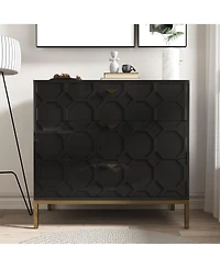 Boyel Living Wooden 3-Drawer Storage Cabinet Table