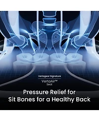 Vertagear SL5800 Ergonomic Large Gaming Chair featuring ContourMax Lumbar & VertaAir Seat systems - Rgb Led Kits Upgradeable Burgundy Red