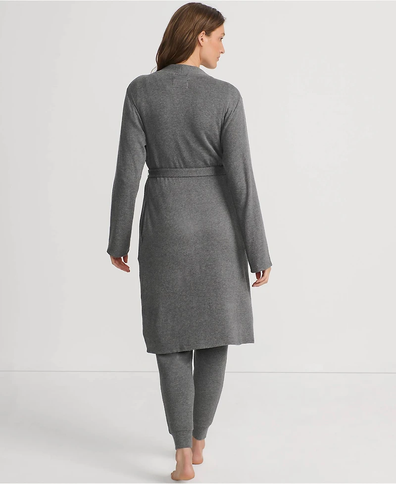 Lands' End Women's Cashtouch Faux Cashmere Cozy Robe
