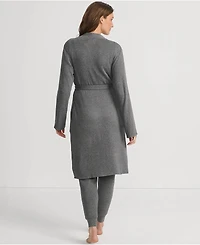 Lands' End Women's Cashtouch Faux Cashmere Cozy Robe