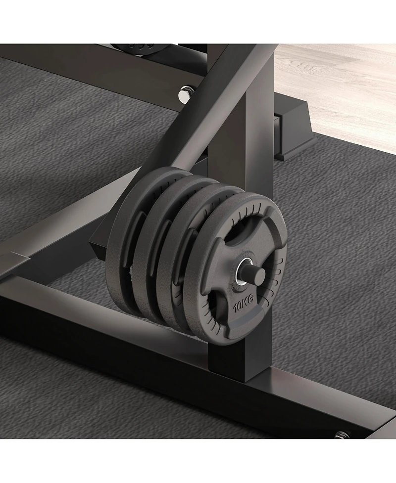 Soozier Bicep Preacher Curl Bench & Tricep Extension w/ Adjustable Seat and Elbow Cushion