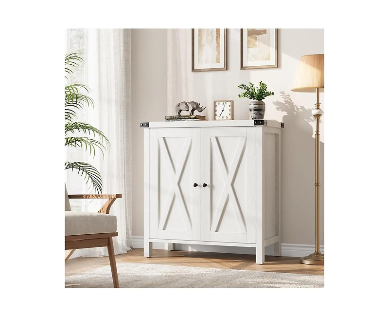 gaomon Buffet Cabinet Farmhouse Storage Cabinet with Doors and Shelves, Buffets and Sideboards Entryway Cabinet with Storage Accent Console Cabinet fo