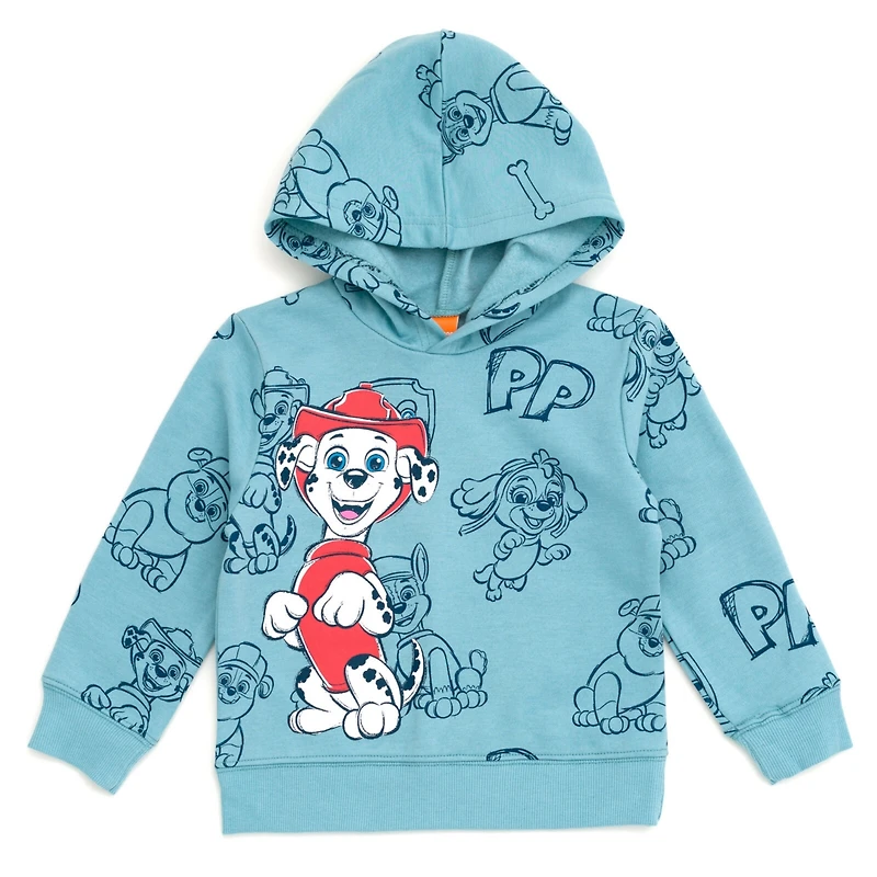 Paw Patrol Boys Nickelodeon Fleece Pullover Hoodie and Pants Outfit Set to (2T - 10-12