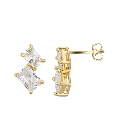 Macy's Cubic Zirconia Emerald-Cut Earrings