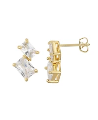 Macy's Cubic Zirconia Emerald-Cut Earrings