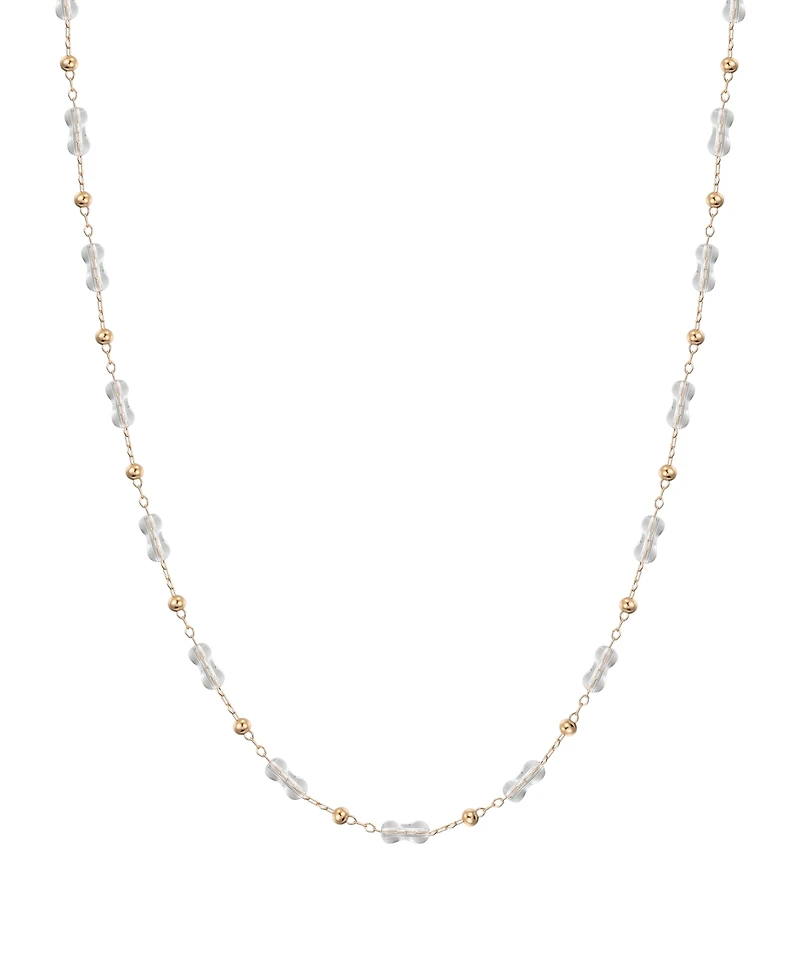 Macy's Gold-Plated Clear Crystal Necklace