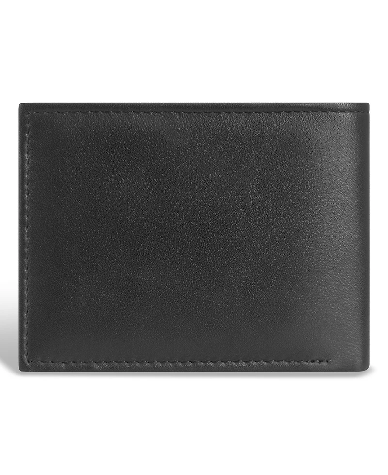 Champs Men's Classic Collection Leather Multi-Wing Card Wallet