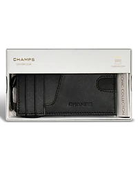 Champs Men's Iconic Collection Leather Slim Cardholder