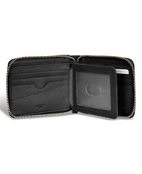 Champs Men's Camo Collection Leather Zip Around Wallet
