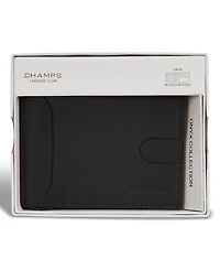 Champs Men's Onyx Collection Leather Access Bi-Fold Wallet