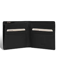 Champs Men's Onyx Collection Leather Zip Bi-Fold Wallet