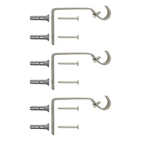 Kenney Mercer Decorative Window Curtain Rod - 3/4" Standard Size for Stylish Home Decor