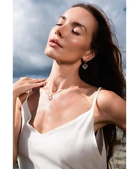 Frost Heart Necklace and Earrings Set