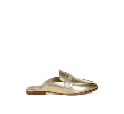 Piscola Rhinestones Slip On Mules